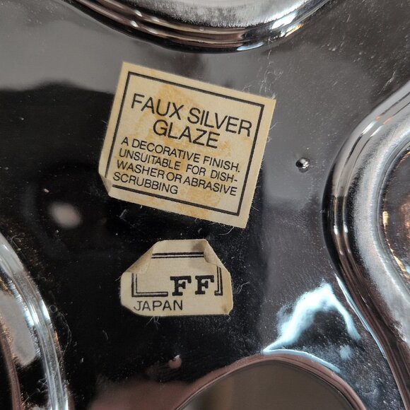 Fitz and Floyd Silver Zebra Soap Trinket Dish Faux Glaze MATCH BOOKENDS Vintage - Picture 11 of 16